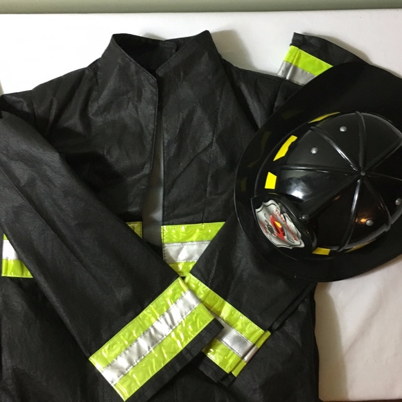 Other - HALLOWEEN One-Piece Fireman costume plus FREE Hat